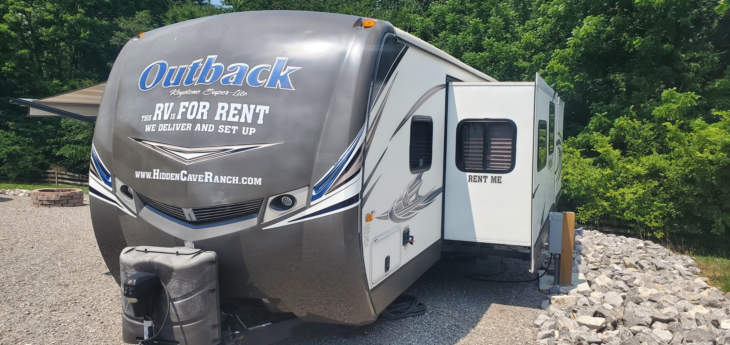 Outback oal 36ft. Hidden Cave Storage RV Rental and Service
